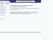 Tablet Screenshot of bdp-sh.de